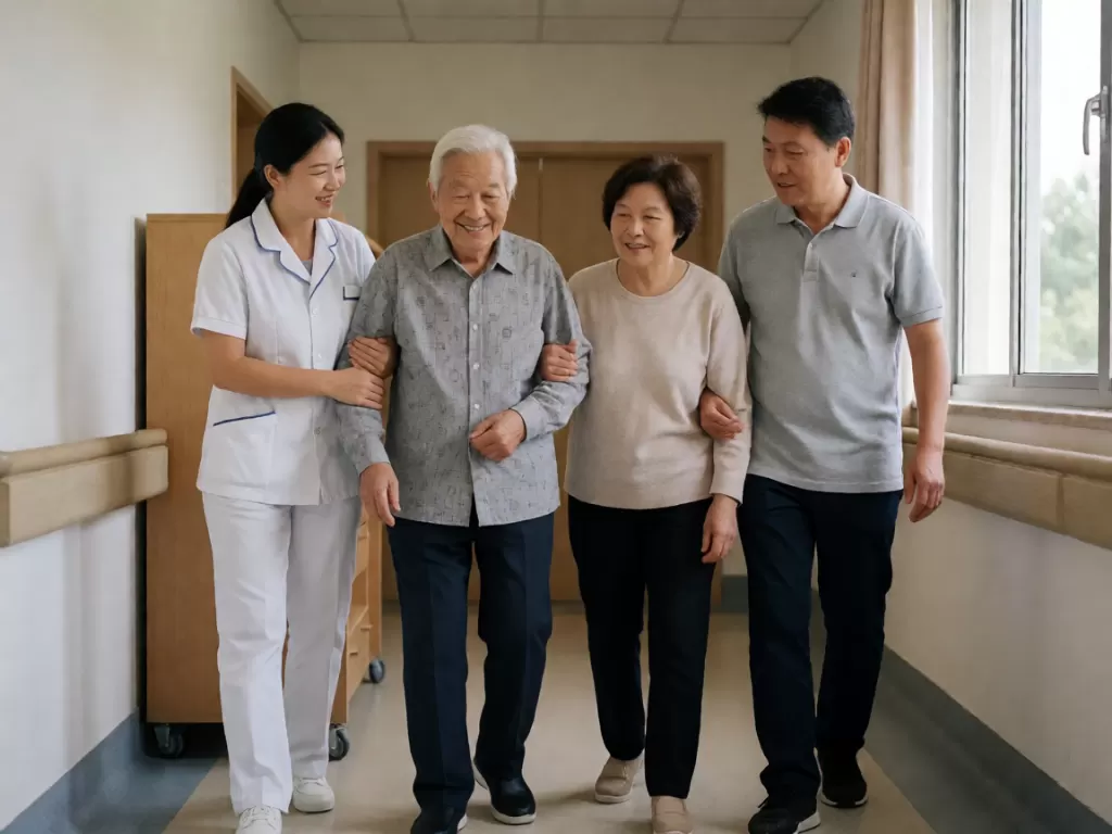 天津家属为失能老人选照护:核对护理床位与消费补贴渠道